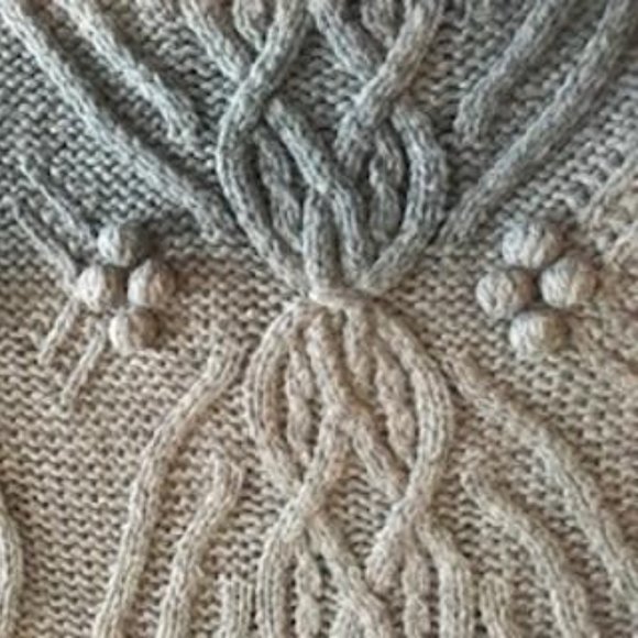 NWT Anthropologie Gray Pullover with Oversized Turtleneck Poncho O/S - Picture 3 of 5